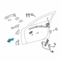 OEM 2013 Lexus ES350 Check Assy, Front Door Diagram - 68610-33100