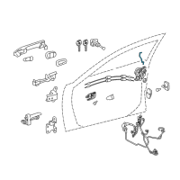 OEM 2017 Lexus ES350 Rod, Front Door Lock Open Diagram - 69311-33100