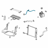 OEM Cadillac Reservoir Hose Diagram - 84727330