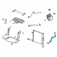 OEM 2014 Cadillac ATS Lower Hose Diagram - 84128866