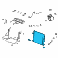 OEM 2014 Cadillac CTS Radiator Diagram - 22966124