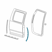 OEM Dodge Ram 1500 B Pillar Lower Diagram - 55372710AD