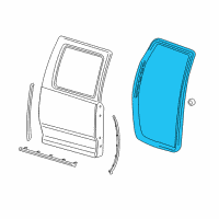 OEM Ram 1500 Classic Rear Door Mounted Diagram - 55112374AH