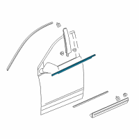 OEM 2022 Cadillac XT5 Belt Molding Diagram - 84175956