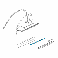 OEM Cadillac Center Molding Diagram - 23201827