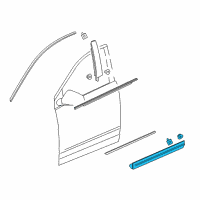 OEM 2018 Cadillac XT5 Lower Molding Diagram - 84462096