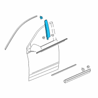 OEM 2017 Cadillac XT5 Applique Diagram - 23403636