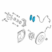 OEM Nissan Rogue Sport Pad Kit - Disc Brake Diagram - D1060-4BT0C