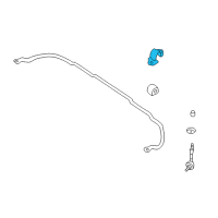 OEM 2000 Nissan Altima Clamp-STABILIZER, L Diagram - 54615-5B600