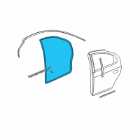 OEM 2004 Dodge Neon WEATHERSTRIP-Rear Door Opening Diagram - TM12WL5AC