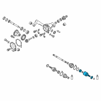 OEM Infiniti QX56 Joint Assembly Outer Diagram - 39711-EB70C