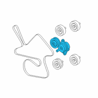 OEM 2009 Chevrolet Impala Tensioner Asm-Drive Belt Diagram - 12596250