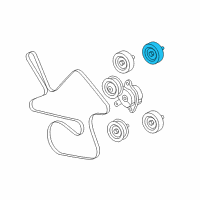 OEM Pontiac Idler Pulley Diagram - 12596977