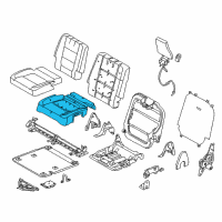 OEM 2012 Ford Explorer Seat Cushion Pad Diagram - BB5Z-7863840-C