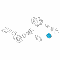 OEM 1999 Cadillac DeVille Pump Pulley Diagram - 3535846