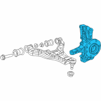 OEM 2009 Dodge Sprinter 2500 Front Steering Knuckle Diagram - 68050286AB