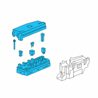 OEM 2015 Chevrolet Captiva Sport Block, Body Wiring Harness Junction Diagram - 22799541