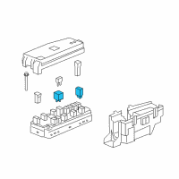 OEM Chevrolet Spark Fan Relay Diagram - 96484304
