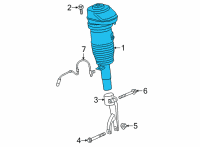 OEM 2021 BMW X5 AIR SPRING STRUT, FRONT LEFT Diagram - 37-10-6-892-425