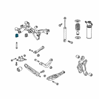 OEM Buick Envision Suspension Crossmember Front Bushing Diagram - 13377391