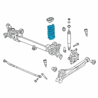 OEM 2020 Ram 2500 Front Coil Spring Diagram - 68349074AA