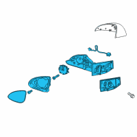 OEM 2014 Chevrolet Spark Mirror Assembly Diagram - 95260968