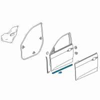 OEM 2019 Honda Civic Seal, R. FR. Door (Lower) Diagram - 72328-TEA-T01