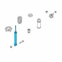 OEM 2011 Hyundai Tucson Rear Shock Absorber Assembly Diagram - 55311-2S950