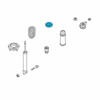 OEM Hyundai Tucson Rear Spring Pad, Upper Diagram - 55341-2L000