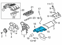 OEM 2021 Nissan Frontier Pan Assy-Oil Diagram - 11110-9BT0A