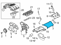 OEM Nissan Murano Rocker Cover Gasket Diagram - 13270-9PM0A