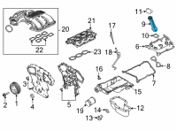 OEM Nissan Frontier Tube-Oil Filler Diagram - 15259-9BT0A