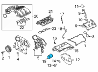 OEM Nissan Oil Filter Diagram - 15208-31U1B