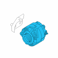 OEM 2007 Nissan Versa Reman Alternator Assembly Diagram - 2310M-ZW40BRW