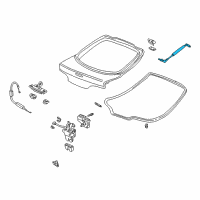 OEM 2005 Acura RSX Stay Set, Passenger Side Tailgate Open Diagram - 04741-S6M-J01