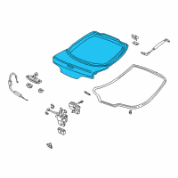 OEM 2006 Acura RSX Tailgate (Dot) Diagram - 68100-S6M-A82ZZ