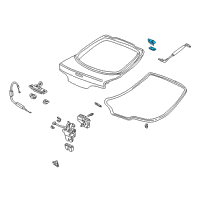 OEM 2005 Acura RSX Hinge, Passenger Side Tailgate Diagram - 68210-S6M-000ZZ