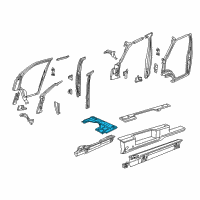 OEM 2002 Dodge Ram 1500 Van SILL-UNDERBODY Front Diagram - 55346575AO