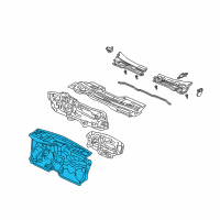 OEM 2003 Honda Civic Insulator, Dashboard Diagram - 74260-S6D-G00