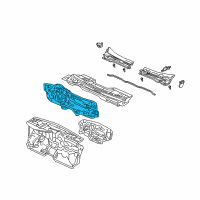 OEM 2002 Honda Civic Dashboard (Lower) Diagram - 61500-S5T-A00ZZ