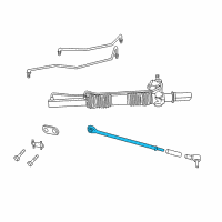 OEM Dodge Intrepid Tie Rod-Steering Diagram - 5017460AA