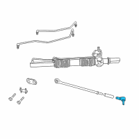 OEM 2002 Chrysler 300M Tie Rod-Steering Diagram - 5086282AA