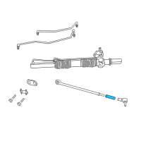 OEM 2001 Chrysler Concorde Sleeve-Tie Rod Diagram - 5003931AB