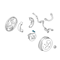 OEM 2006 Pontiac Vibe Bolt, Rear Wheel Diagram - 88970103