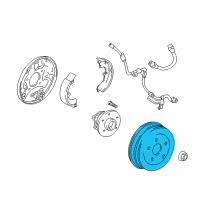 OEM Pontiac Vibe Drum, Rear Brake Diagram - 88970107