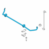 OEM 2013 BMW 650i Gran Coupe Stabilizer Front With Rubber Mounting Diagram - 31-35-6-793-395