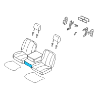 OEM 2005 Dodge Ram 2500 Front Seat Center Cushion Diagram - 1BQ561DVAA