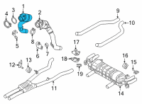 OEM BMW M850i xDrive Gran Coupe EXCH CATALYTIC CONVERTER CLO Diagram - 18-32-8-681-200