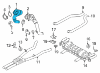 OEM BMW X6 EXCH CATALYTIC CONVERTER CLO Diagram - 18-32-8-681-200