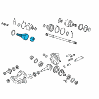 OEM 2016 Infiniti QX70 Joint Assembly Outer Diagram - 39211-EG80A